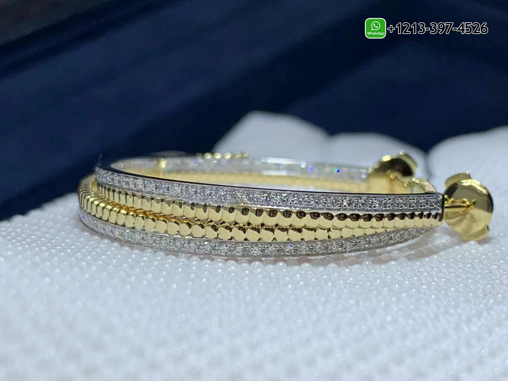 4mvy5oh3yiy Custom Made Best Quality 1:1 Cheap Boucheron Quatre Radiant 18K Two-Tone Gold & Diamond Creole Hoop Earrings - High Quality 18k Gold and Diamond Luxury Distinctive Collection Designer Jewelry Customized Factory Price - Image 2