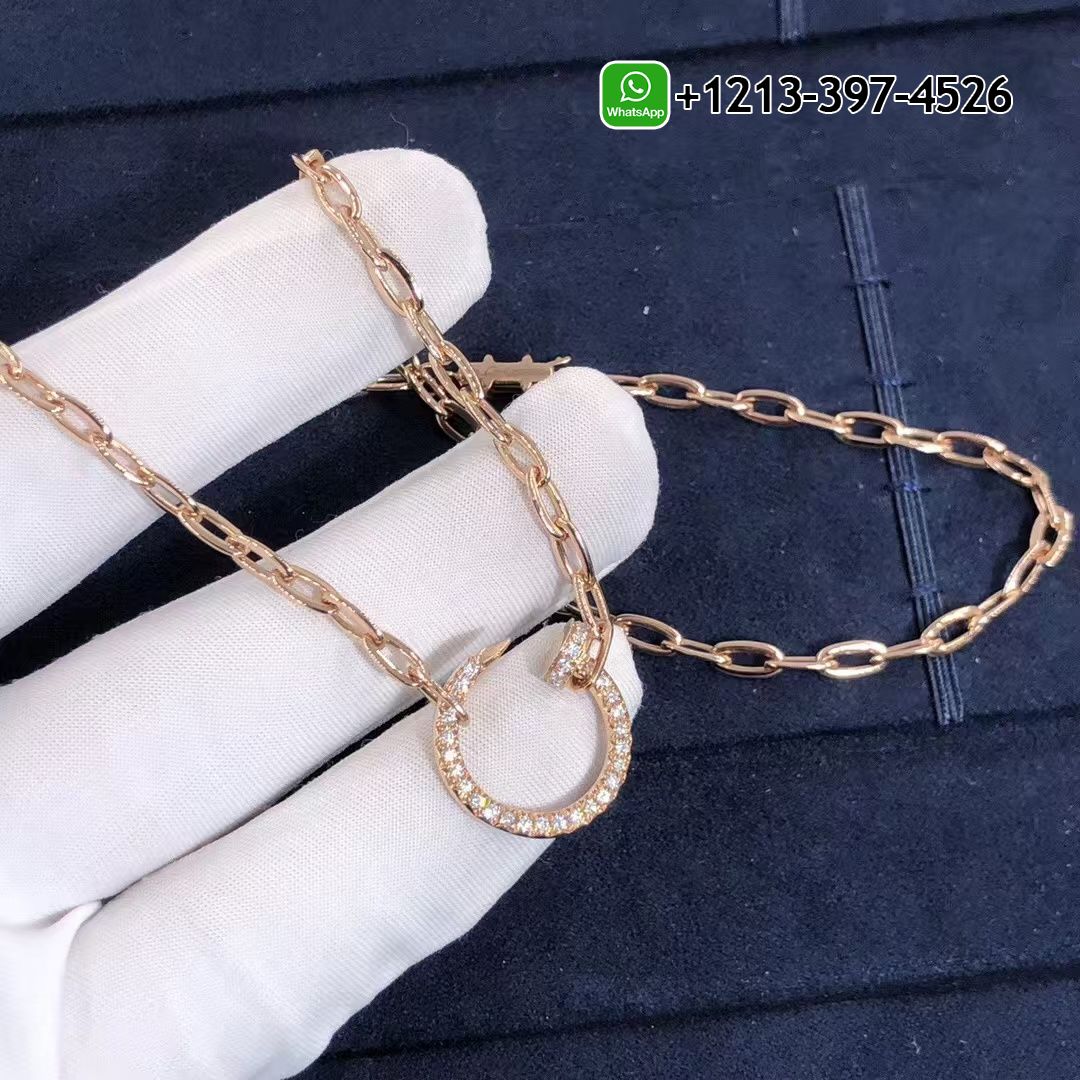 4pljlt2m0my Cartier Juste un Clou Chain 18K Rose Gold Diamonds Necklace N7413500 - High Quality 18k Gold and Diamond Luxury Distinctive Collection Designer Jewelry Customized Factory Price - Image 3