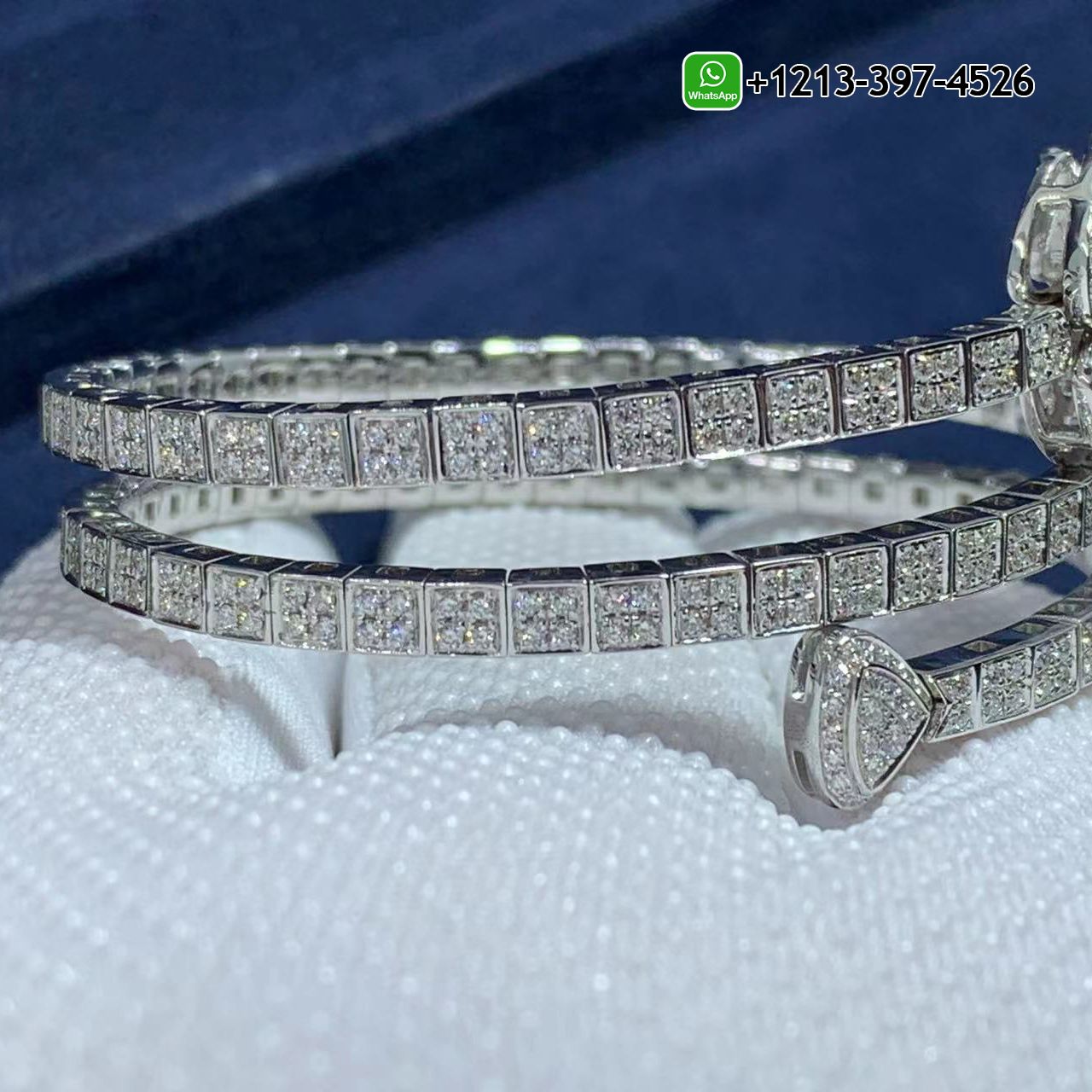 4wb4l4jiyrt Custom Made Best Sellers Quality 1:1 Bvlgari Fiorever 18K White Gold 3.04 Carats Diamonds Bracelet - High Quality 18k Gold and Diamond Luxury Distinctive Collection Designer Jewelry Customized Factory Price - Image 7
