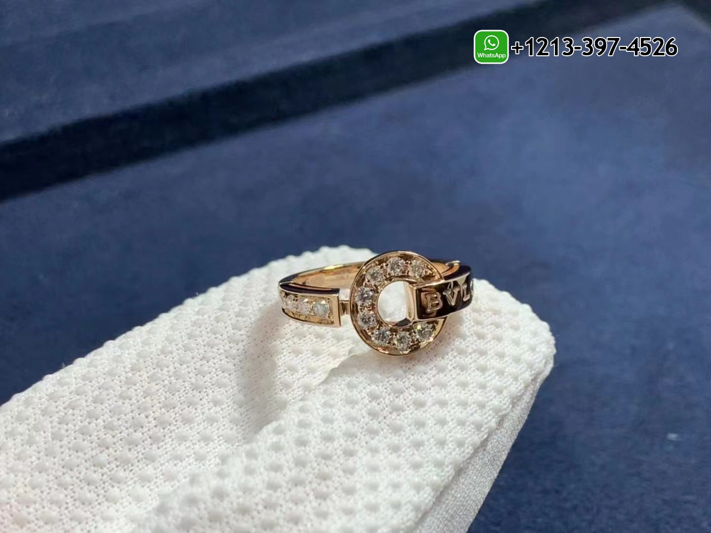 53gyq24otvs Best Sellers 1:1 Quality Cheap Custom Made Bvlgari 18k Rose Gold Set With Pavé Diamonds Ring - High Quality 18k Gold and Diamond Luxury Distinctive Collection Designer Jewelry Customized Factory Price - Image 5