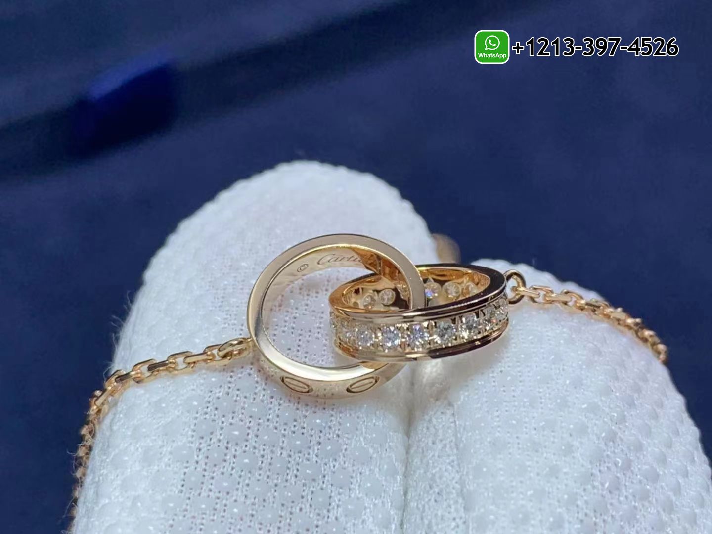 5bnhmyr35nm Custom Made Best Quality 1:1 Cartier 18k Rose Gold Love Diamonds Necklace - High Quality 18k Gold and Diamond Luxury Distinctive Collection Designer Jewelry Customized Factory Price - Image 5
