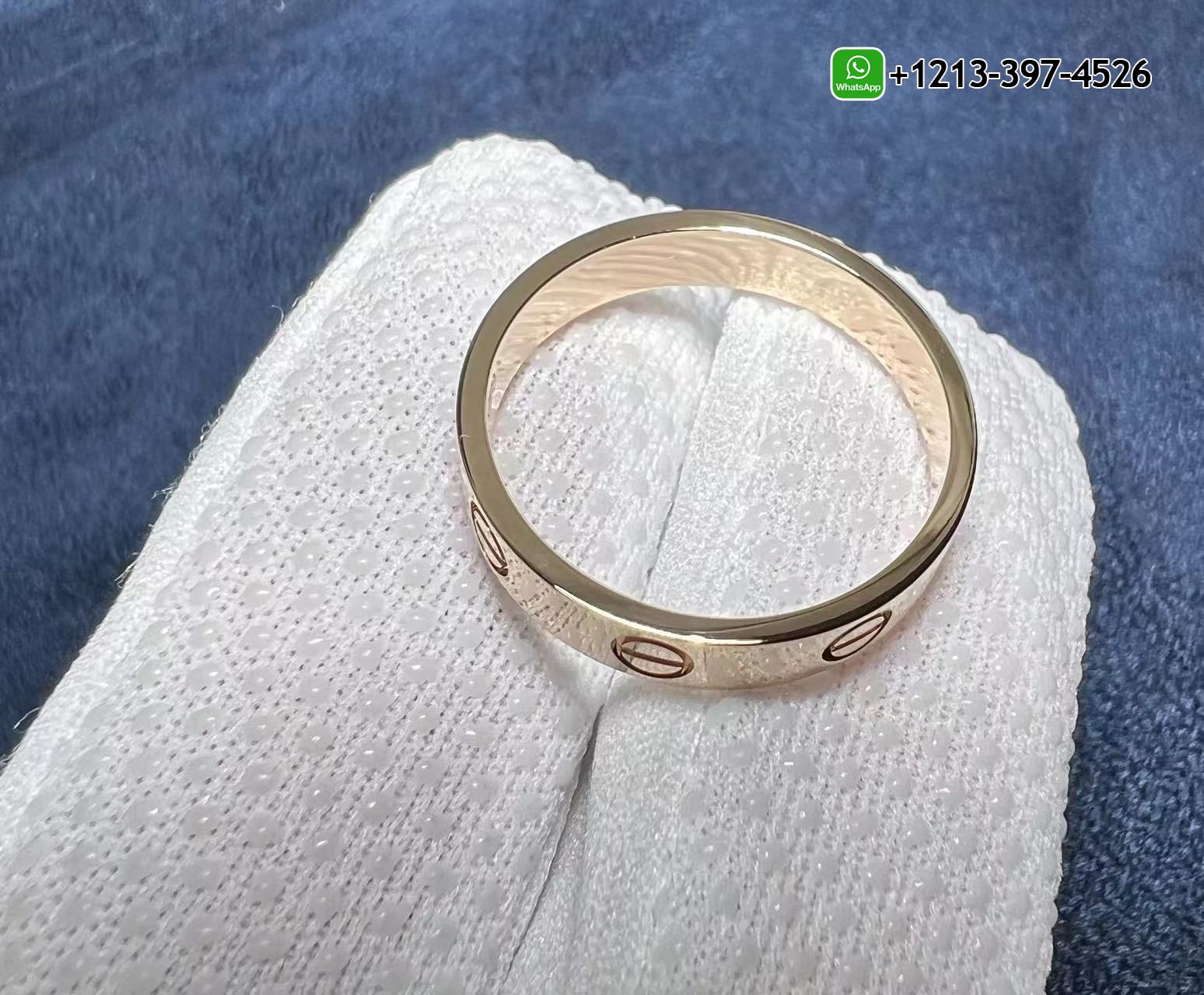 5k533s2qcc4 Custom Cartier 18K Rose Gold 3.6mm LOVE Wedding Band Ring - High Quality 18k Gold and Diamond Luxury Distinctive Collection Designer Jewelry Customized Factory Price - Image 2