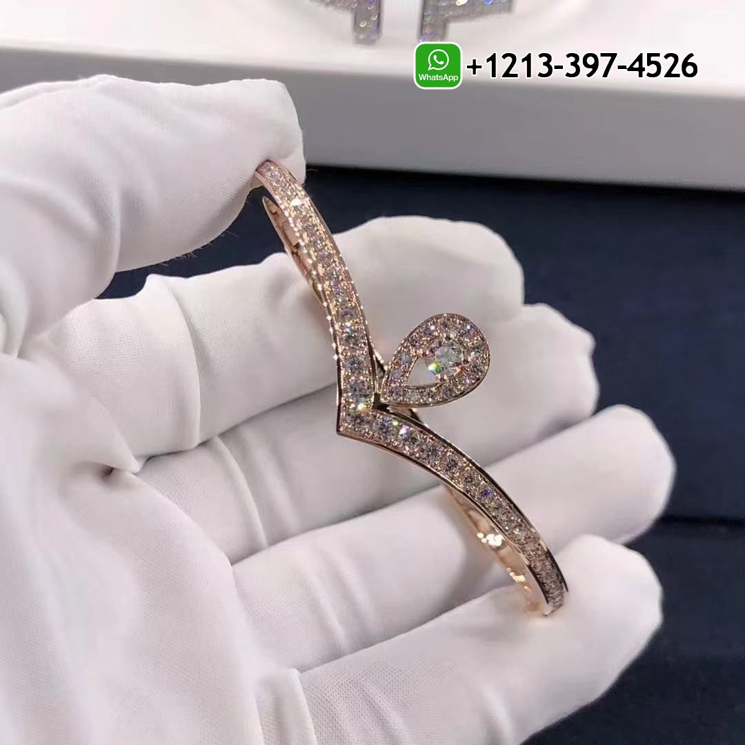 5szstrvcxj3 Custom Made Best Sellers Quality 1:1 Chaumet Joséphine Aigrette 18K Rose Gold Diamonds Bracelet - High Quality 18k Gold and Diamond Luxury Distinctive Collection Designer Jewelry Customized Factory Price - Image 5