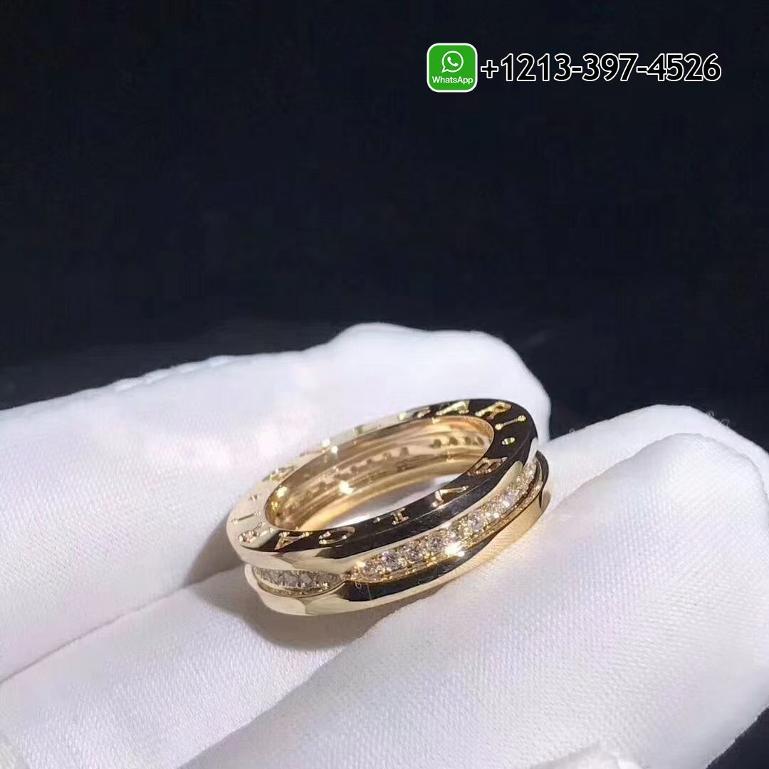 5ztvqpzor52 Custom Made Best Sellers Quality 1:1 Bvlgari B.zero1 Diamond 18k Yellow Gold One-band Ring - High Quality 18k Gold and Diamond Luxury Distinctive Collection Designer Jewelry Customized Factory Price