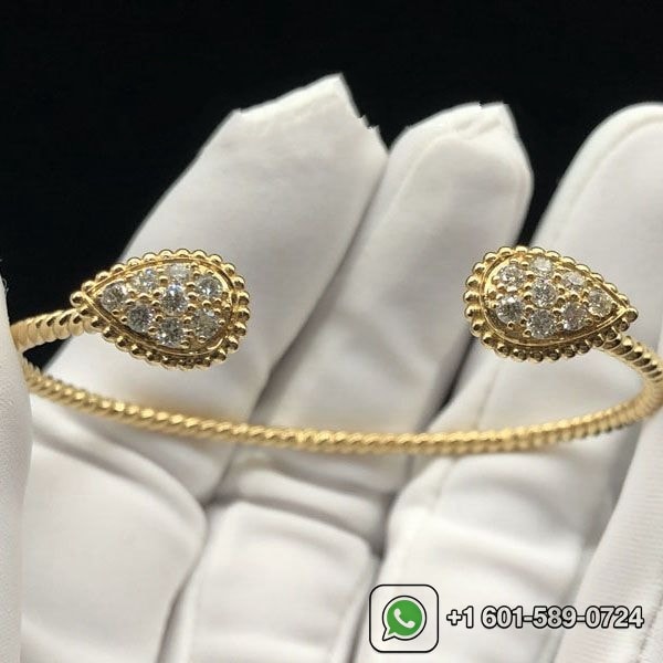 boucheron 18k yellow gold diamond serpent boheme s motifs bracelet jbt00817 3