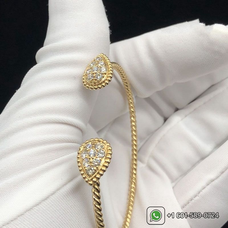 boucheron 18k yellow gold diamond serpent boheme s motifs bracelet jbt00817