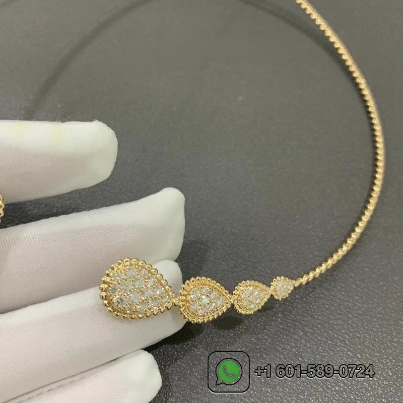 boucheron serpent boheme choker 18k yellow gold diamond torque necklace jcl01189 2