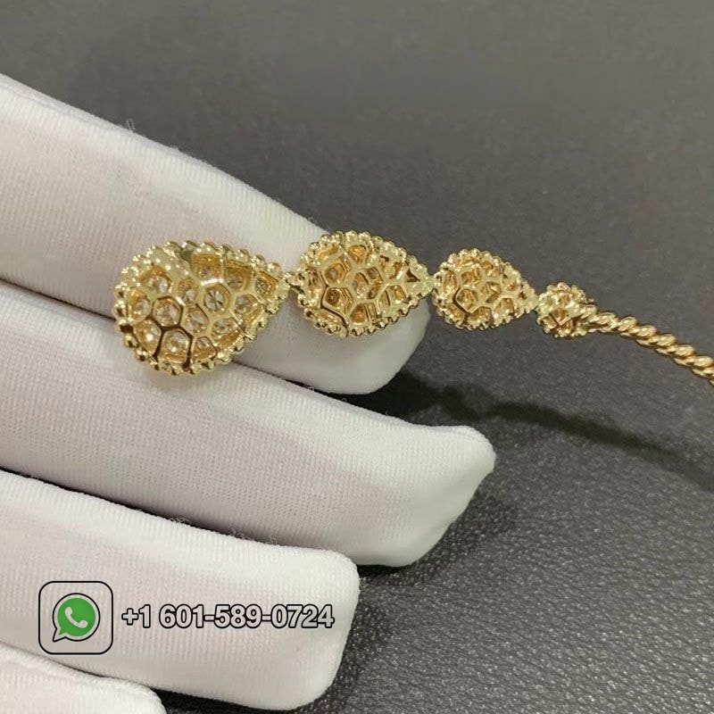 boucheron serpent boheme choker 18k yellow gold diamond torque necklace jcl01189 5