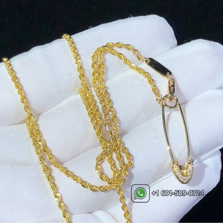 boucheron serpent boheme diamond l motif 18k yellow gold long necklace jcl00682 2