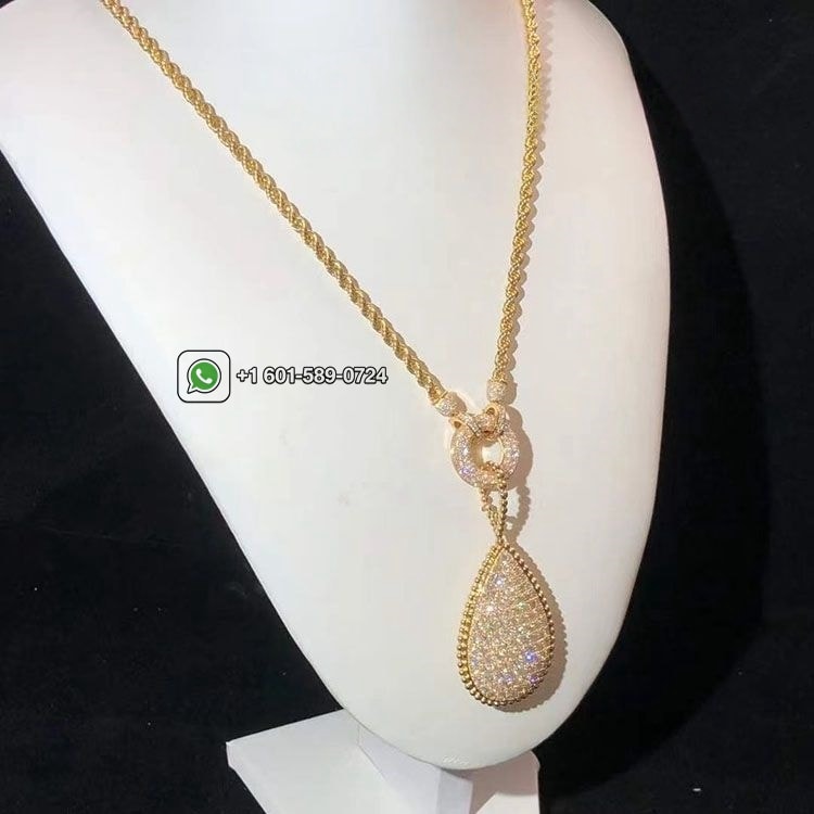 boucheron serpent boheme diamond xxl motif 18k yellow gold necklace jcl00818m 3
