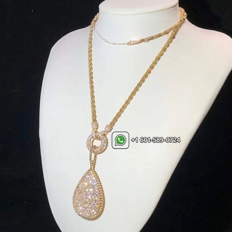 boucheron serpent boheme diamond xxl motif 18k yellow gold necklace jcl00818m 5