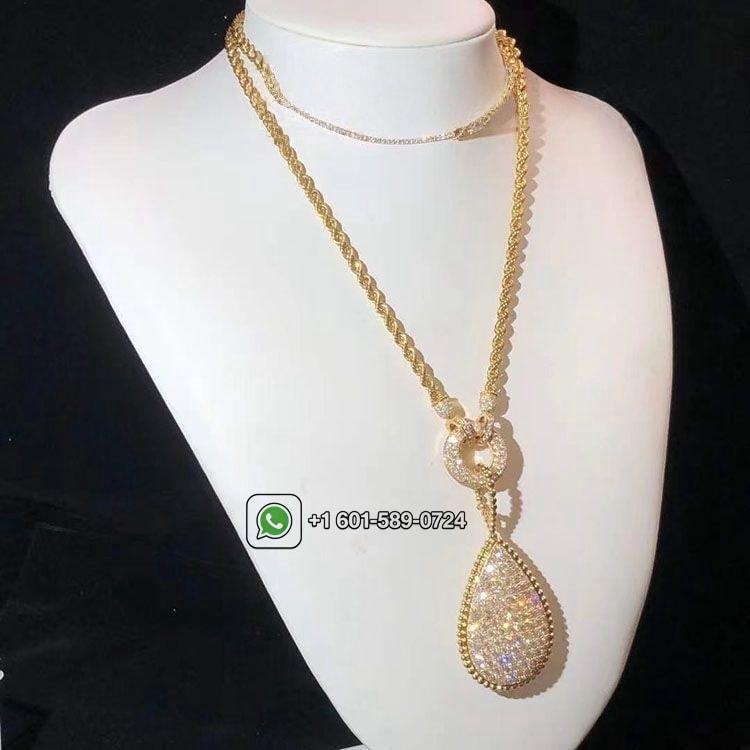 boucheron serpent boheme diamond xxl motif 18k yellow gold necklace jcl00818m 6