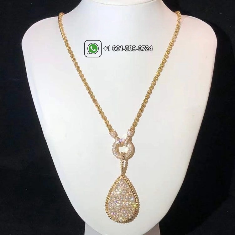 boucheron serpent boheme diamond xxl motif 18k yellow gold necklace jcl00818m 7