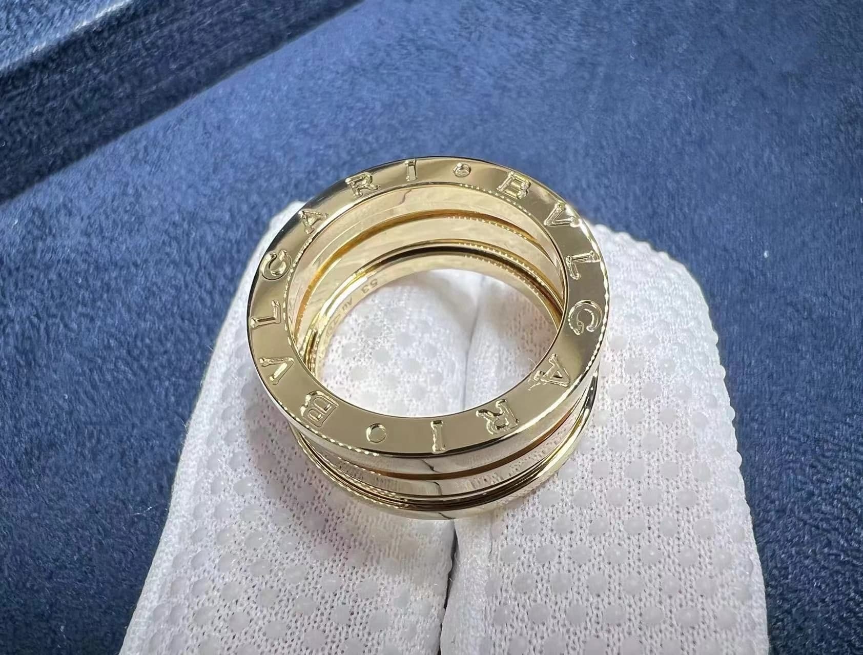 bvlgari b.zero1 4 band 18k yellow gold band ring 1