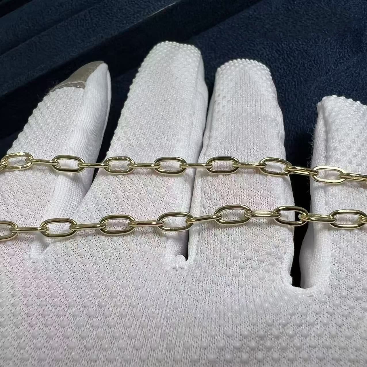 cartier 18k yellow gold and diamond juste un clou chain necklace b7224904 3