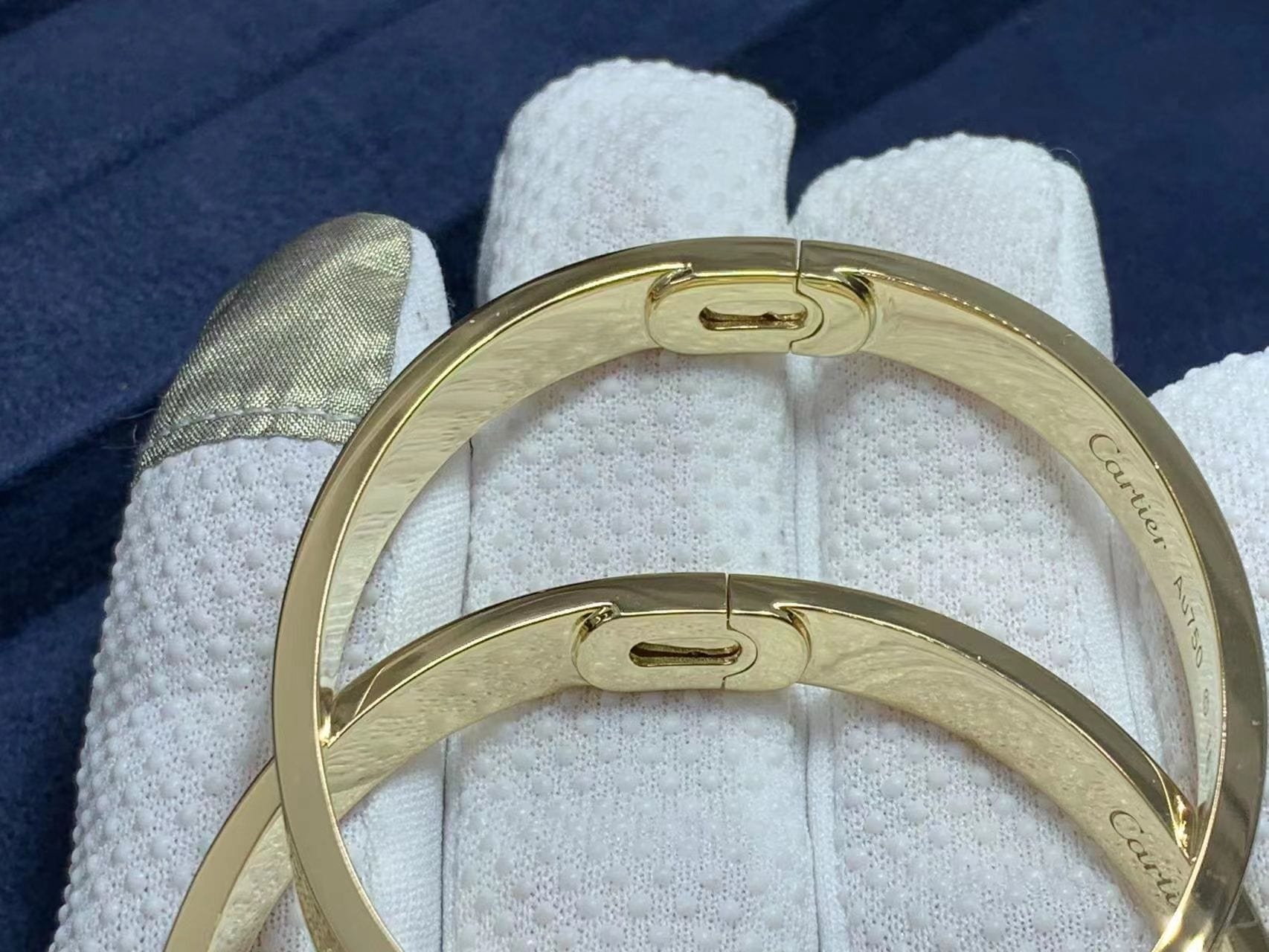 cartier 18k yellow gold with pave diamonds love bracelet n6035017 3