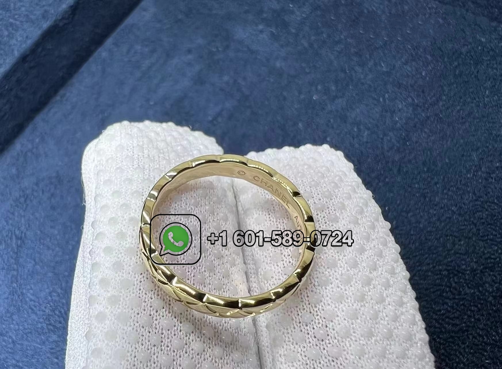 chanel coco crush ring quilted motif mini version 18k yellow gold j11794 1