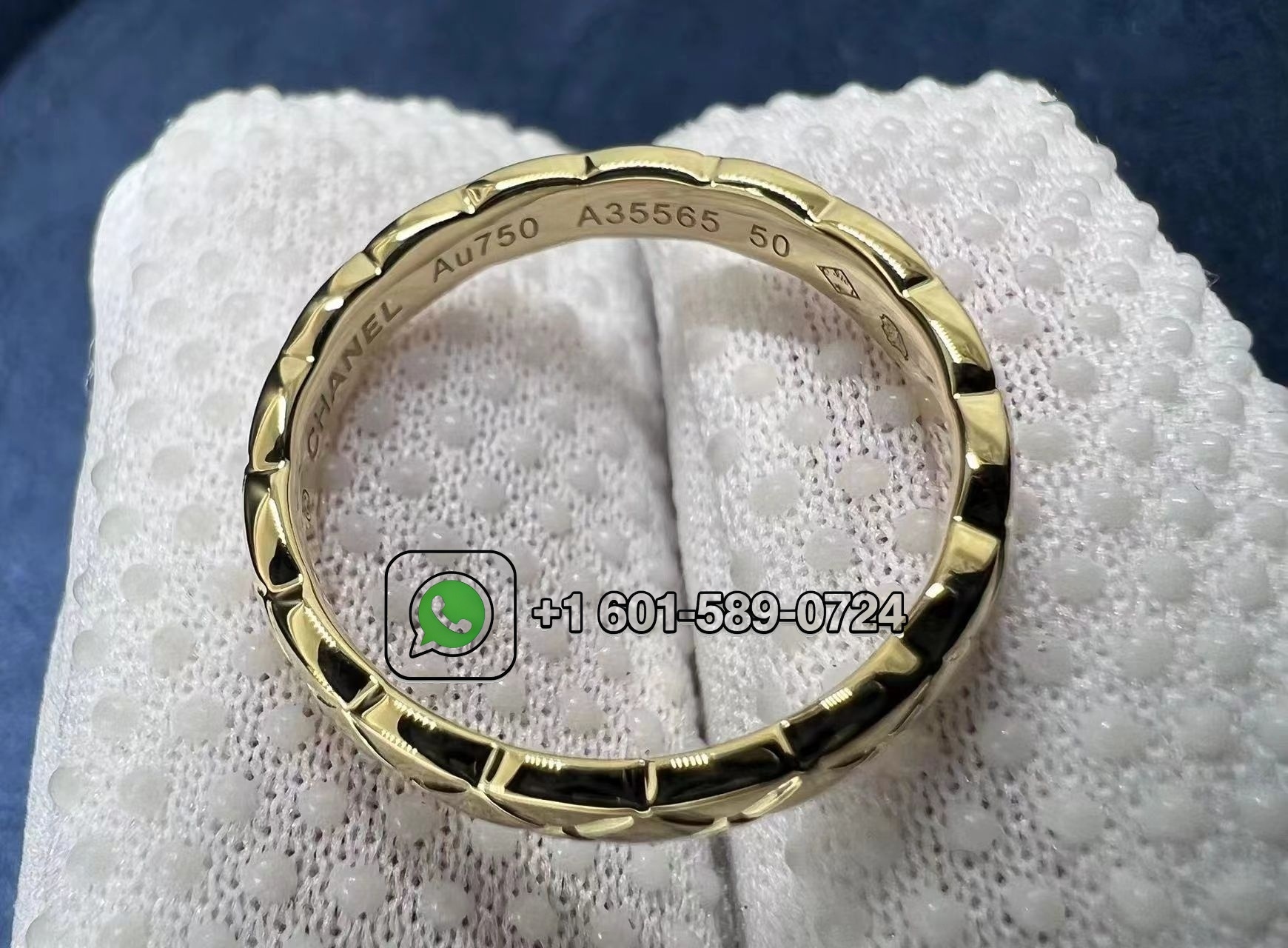 chanel coco crush ring quilted motif mini version 18k yellow gold j11794 2
