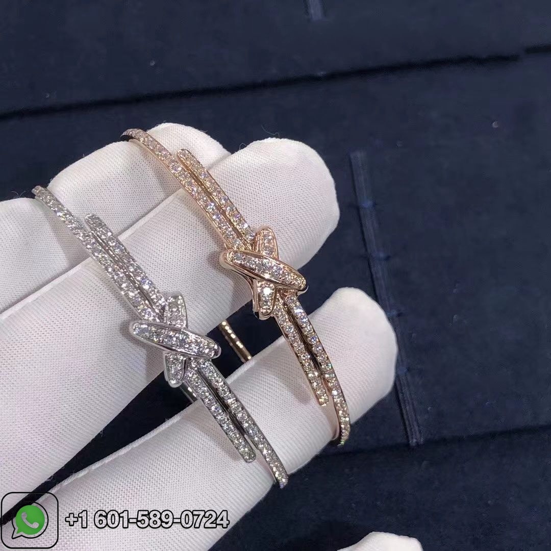 chaumet jeux de liens 18k rose gold diamonds bracelet 082180 2