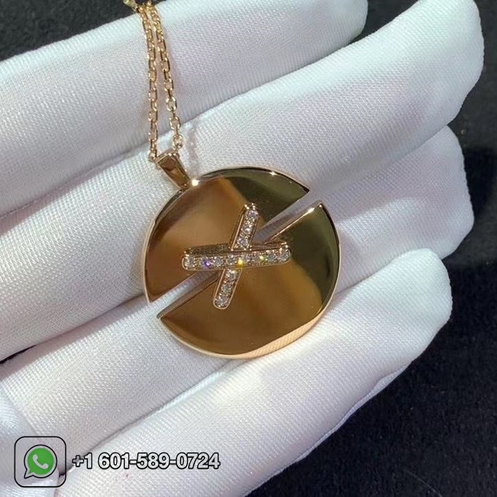 chaumet jeux de liens harmony rose gold medium model pendant 084493 1