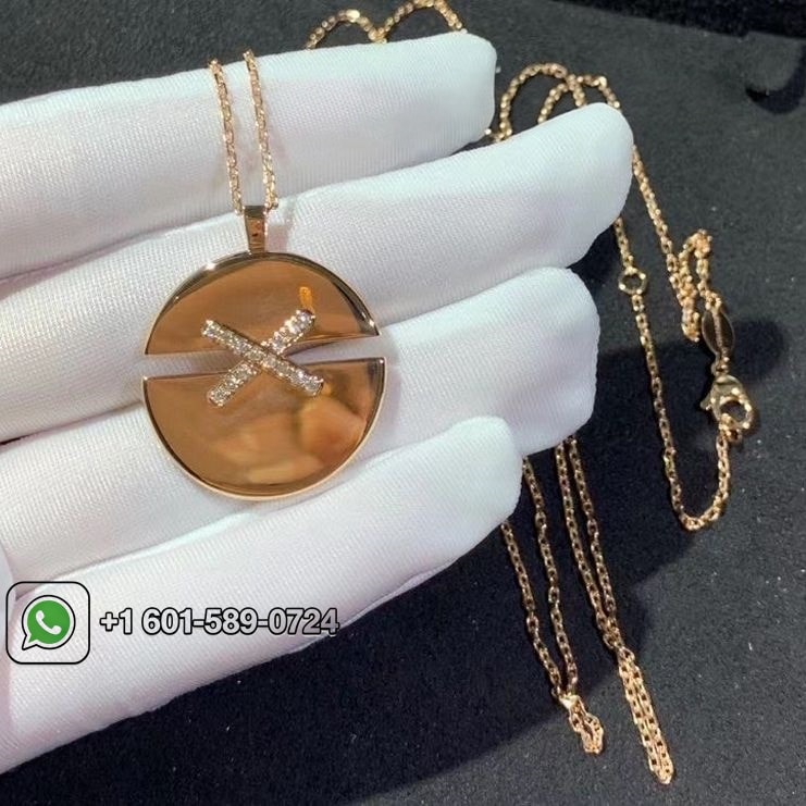 chaumet jeux de liens harmony rose gold medium model pendant 084493 5