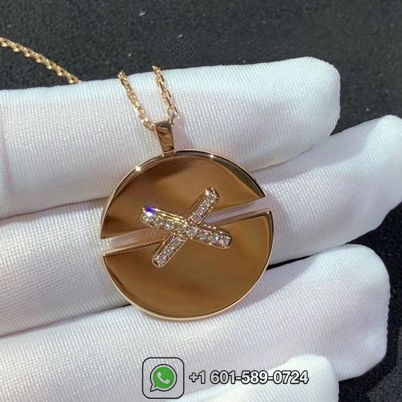 chaumet jeux de liens harmony rose gold medium model pendant 084493 7