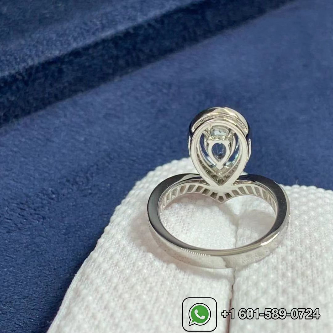 chaumet josephine aigrette 18k white gold aquamarine diamonds ring 083297 4