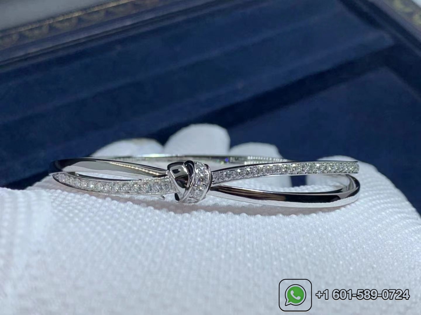 chaumet liens seduction 18k white gold diamond bracelet 3