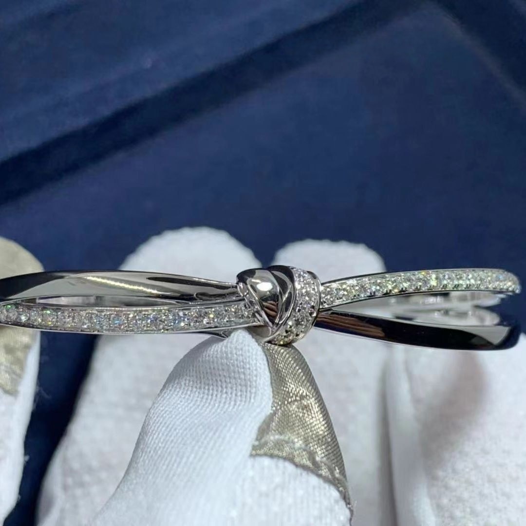 chaumet liens seduction 18k white gold diamond bracelet