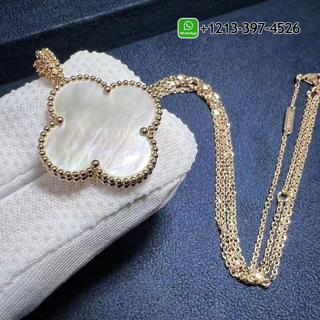 Best Sellers 1:1 Quality Cheap Custom Made Van Cleef & Arpels Magic Alhambra 18K Rose Gold Mother Of Pearl 1 Motif Pendant Necklace - High Quality 18k Gold and Diamond Luxury Distinctive Collection Designer Jewelry Customized Factory Price Custom Made Van Cleef Arpels Magic Alhambra 18K Rose Gold Mother Of Pearl 1 Motif Pendant Necklace