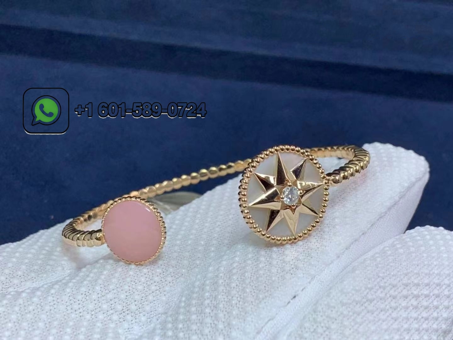 dior 18k mother of pearl opal diamond rose des vents bracelet jrdv95111 0000 7