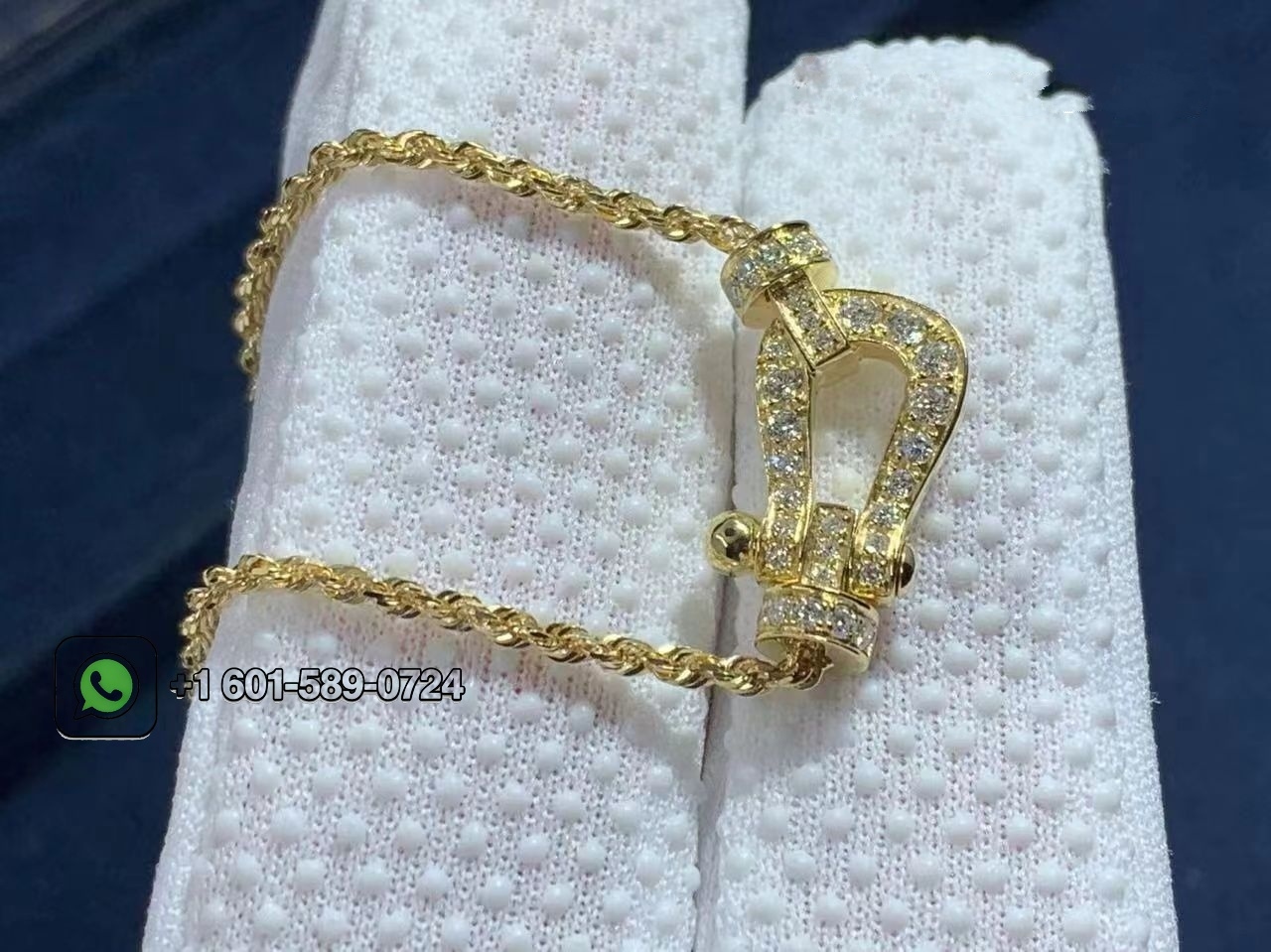 fred force 10 pendant 18k yellow gold and diamonds medium model 4
