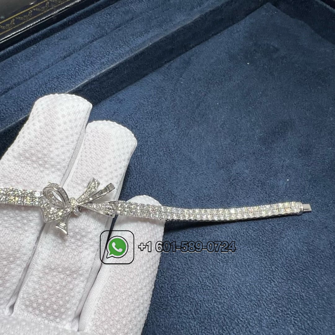 graff tildas bow classic diamond double strand 18k white gold bracelet rgb314 10