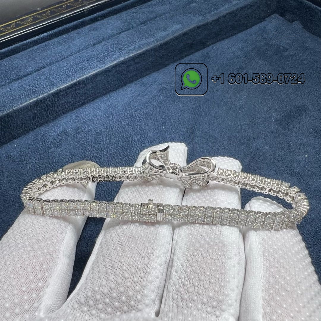 graff tildas bow classic diamond double strand 18k white gold bracelet rgb314 4