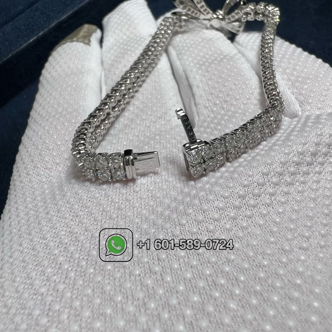 graff tildas bow classic diamond double strand 18k white gold bracelet rgb314 8