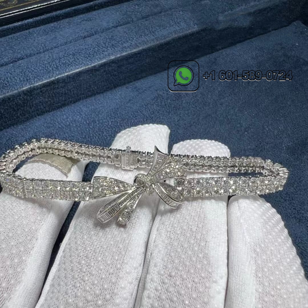 graff tildas bow classic diamond double strand 18k white gold bracelet rgb314