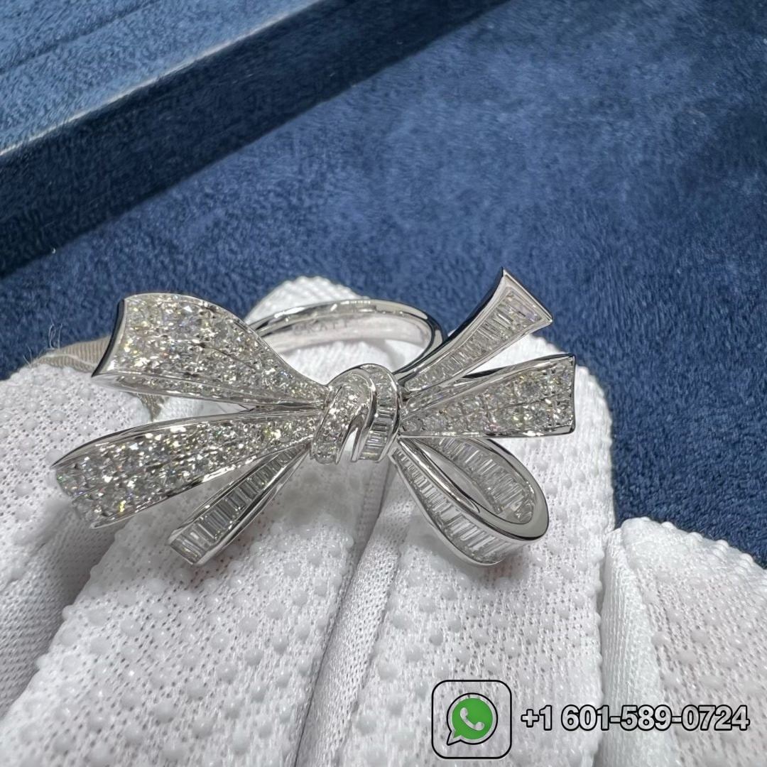 graff tildas bow double knot diamond 18k white gold ring rgr594 3
