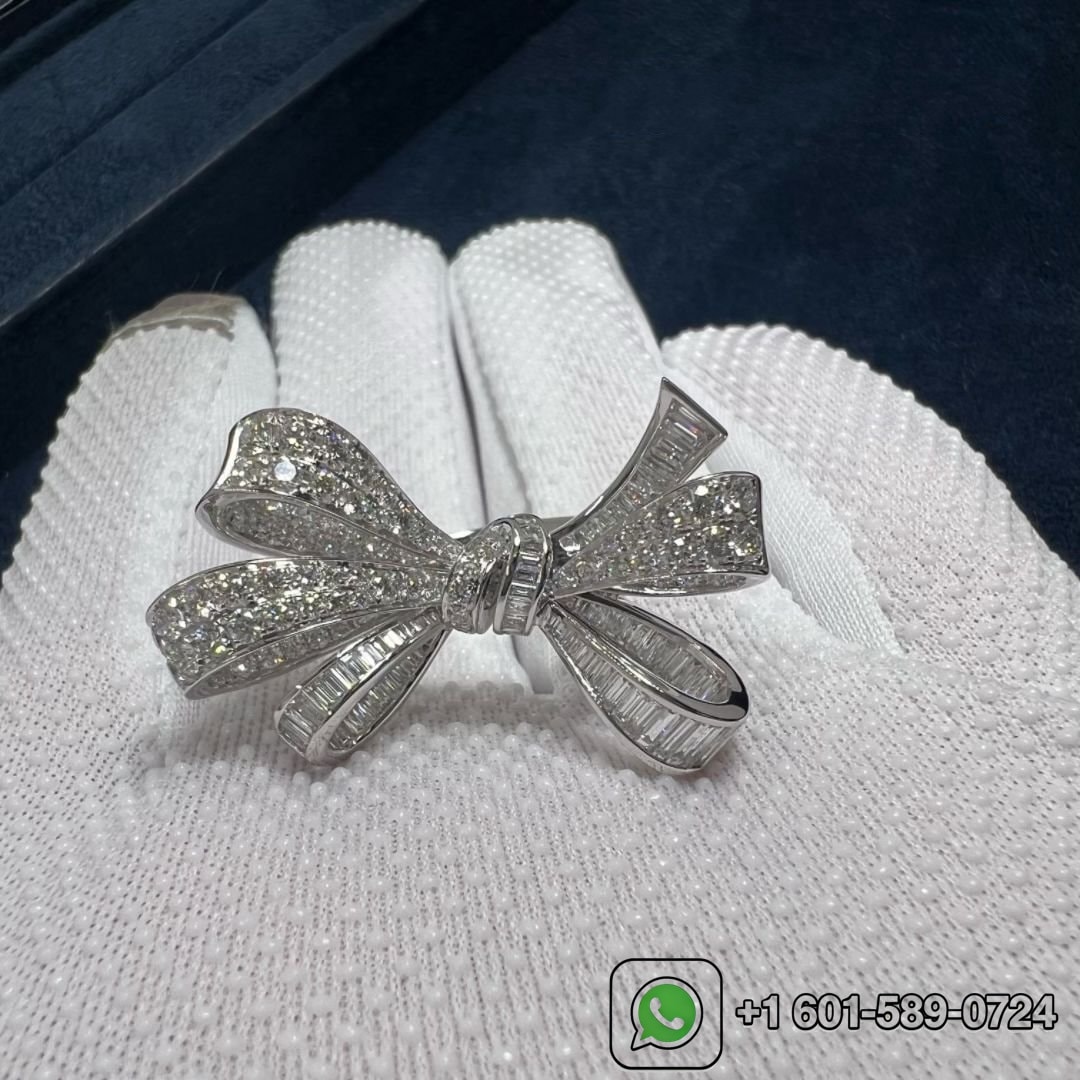 graff tildas bow double knot diamond 18k white gold ring rgr594 6