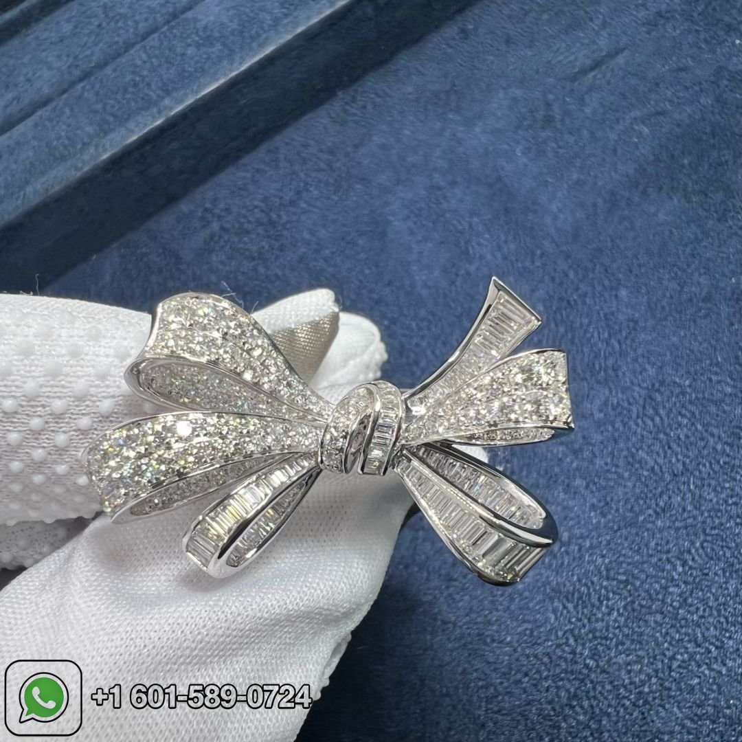 graff tildas bow double knot diamond 18k white gold ring rgr594 7