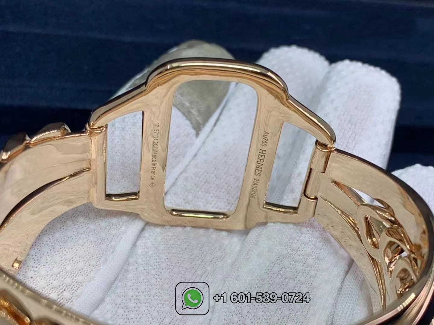 hermes alchimie 18k rose gold diamond bracelet cuff 4.73cts exceptional rare 3