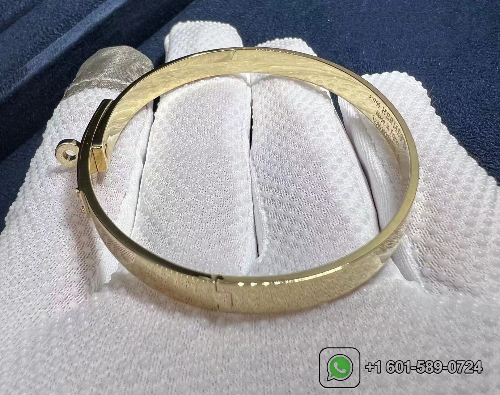 hermes kelly 18k yellow gold set with diamonds bracelet h214456b 3