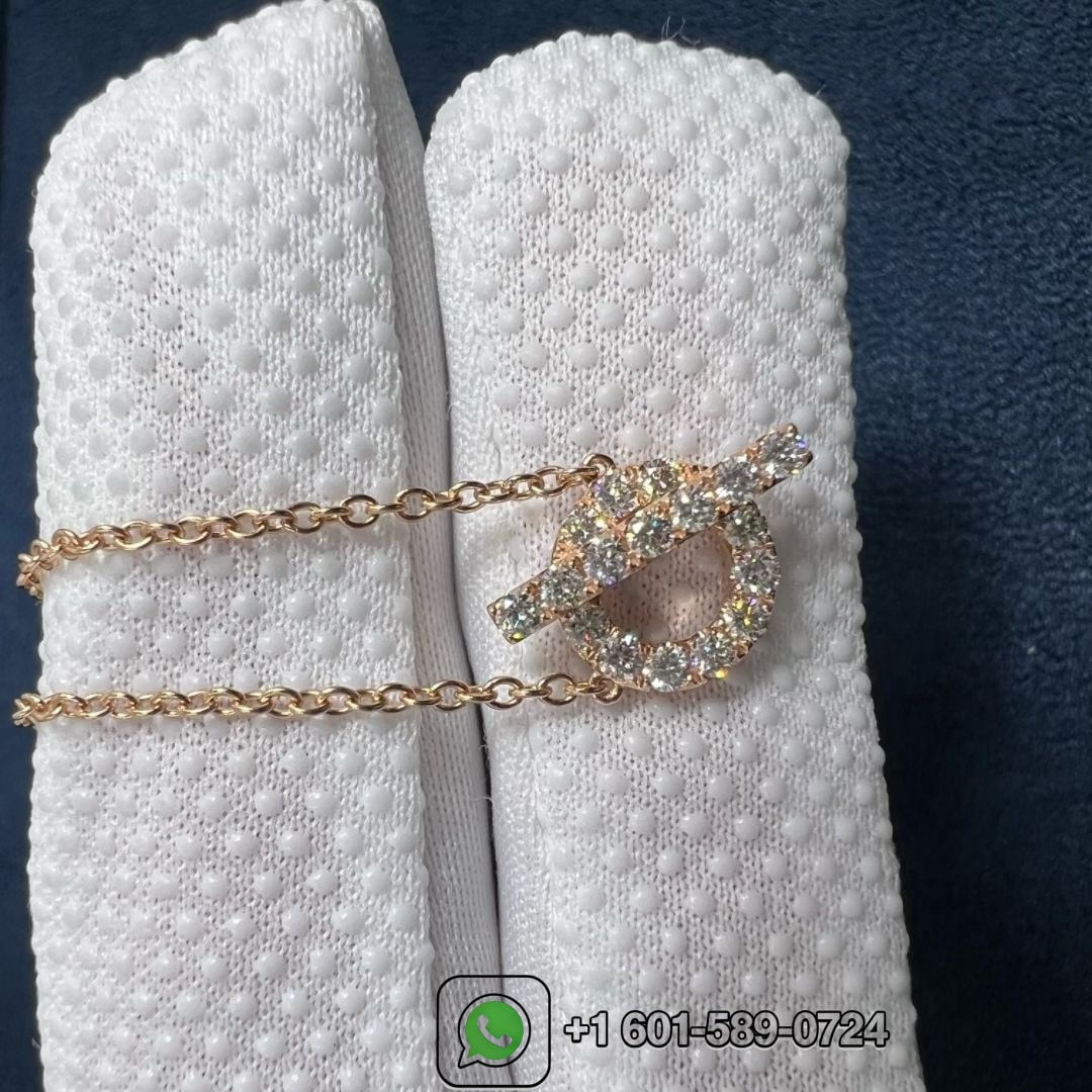 hermes paris finesse 18k rose gold necklace h219315b 00 3