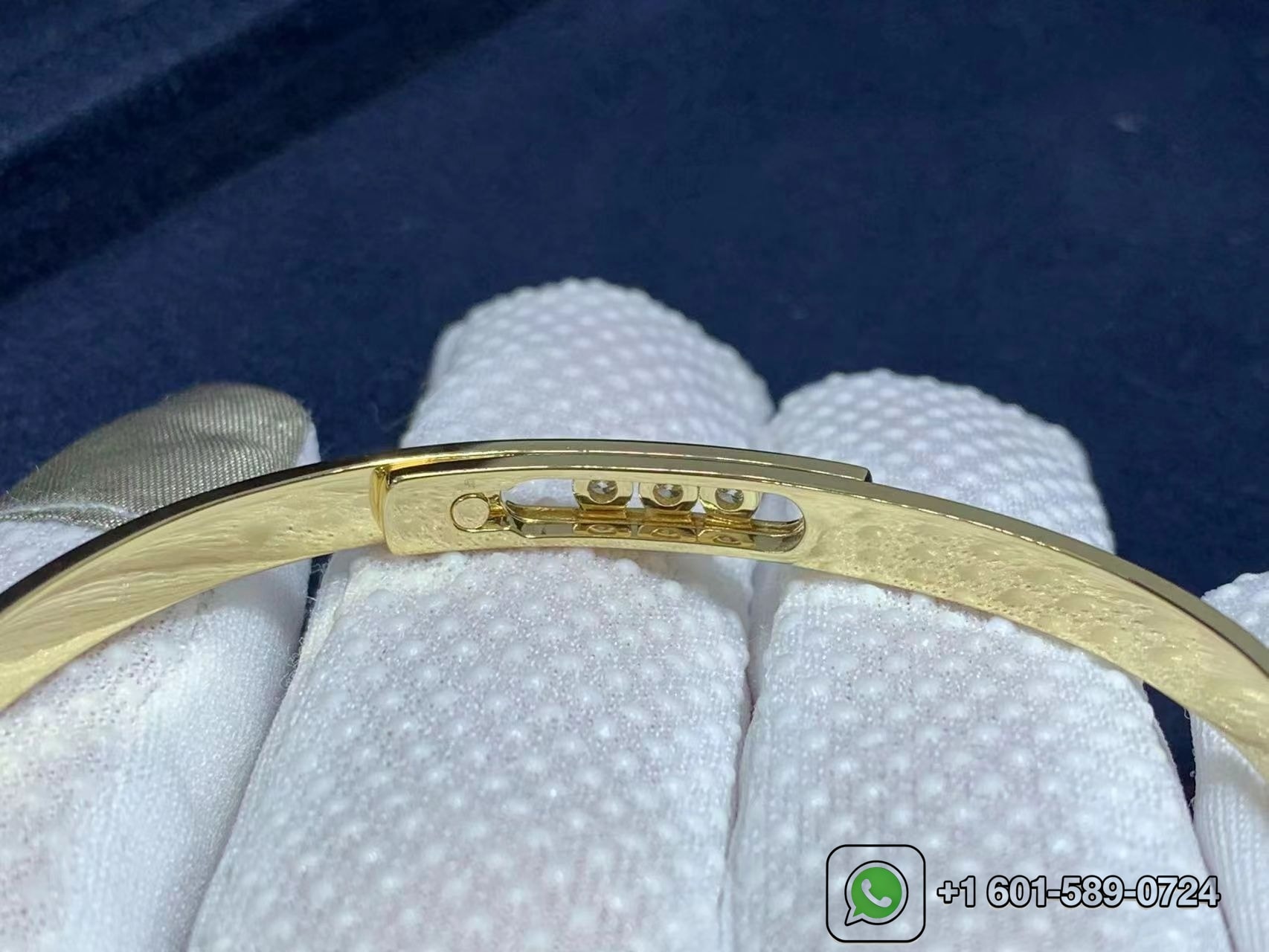 messika 18k yellow gold 3 diamond move noa bangle bracelet 10092 yg 4