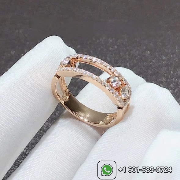 messika 18k rose gold move classique pave diamond ring 04000 4