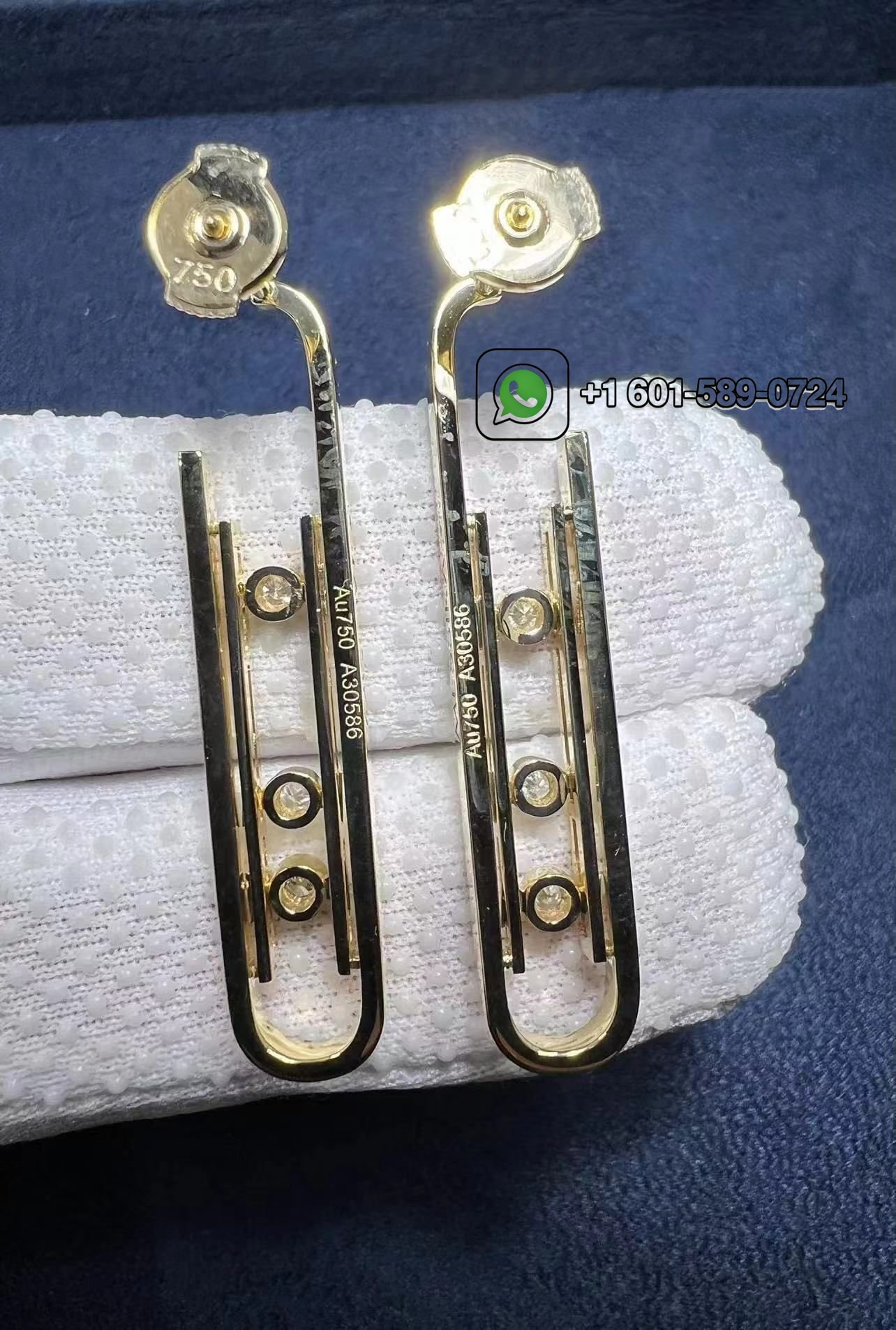 messika boucles doreilles move 10th pm 18k yellow gold diamond crawler earrings 2