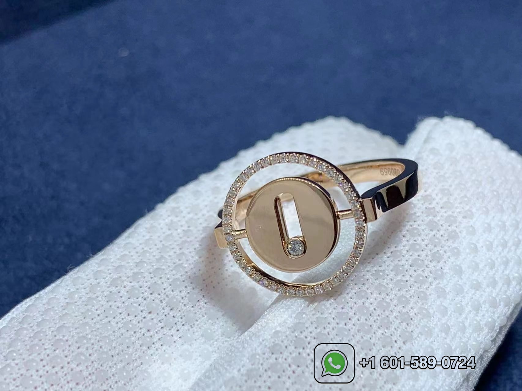 messika lucky move 18k rose gold diamonds ring 07470 pg 8