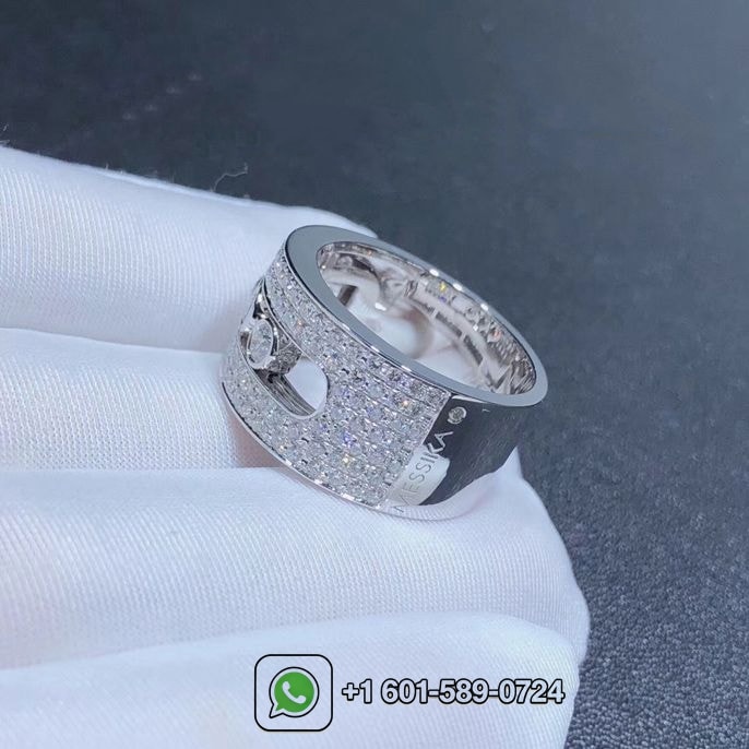 messika move joaillerie pave diamond medium 18k white gold diamond ring 2