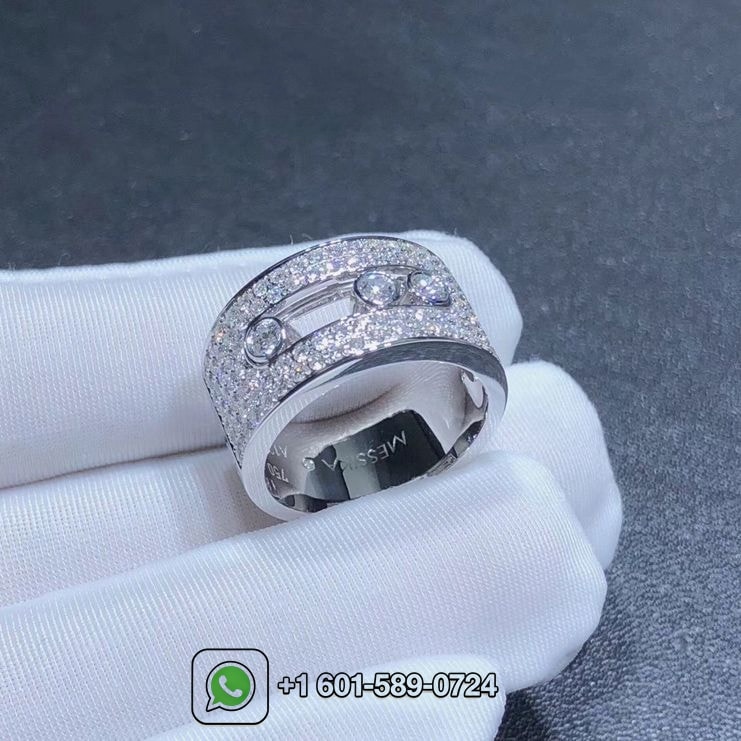 messika move joaillerie pave diamond medium 18k white gold diamond ring 4