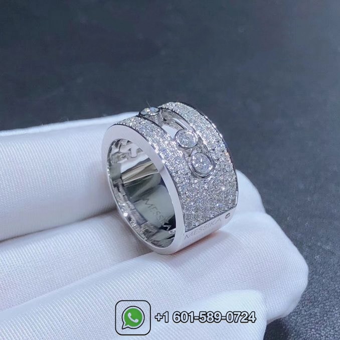 messika move joaillerie pave diamond medium 18k white gold diamond ring 5