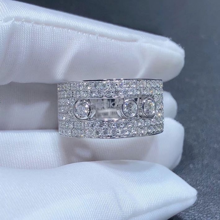 messika move joaillerie pave diamond medium 18k white gold diamond ring